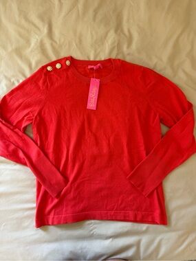 Lilly Pulitzer Morgen sweater in Ruby Red